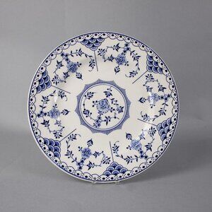 Ridgway Plate Lawley England Blue White Blue Danish Floral Motif 9.75" Plate